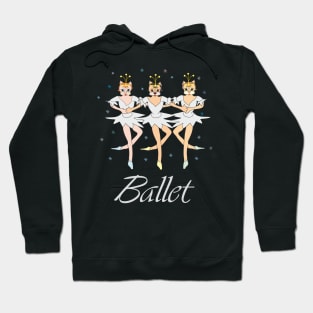 Three ballerina cats Hoodie